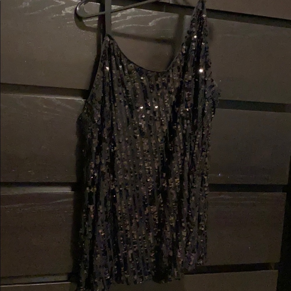 Perfectly sequined black cami!